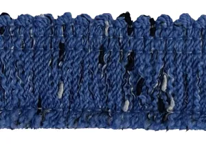 1 1/8" Light Denim & Black Trim (Made in France)