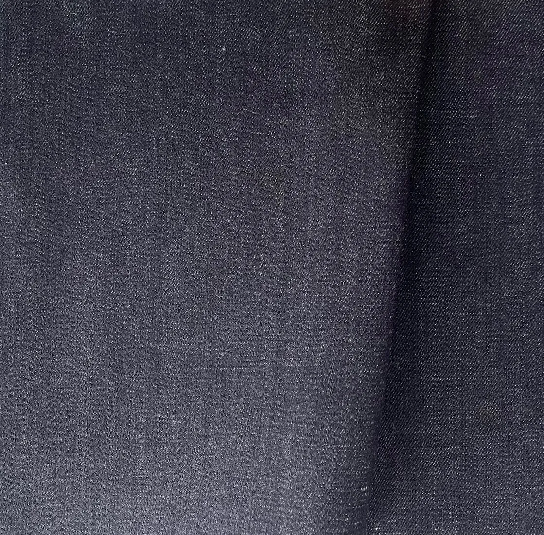 12 Oz Deep Indigo Selvedged Stretch Cotton Denim (Made in USA)
