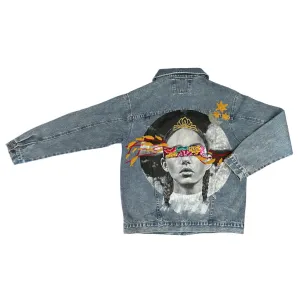 AGUSTINA - CURACA PAINTED AND EMBROIDERED JACKET