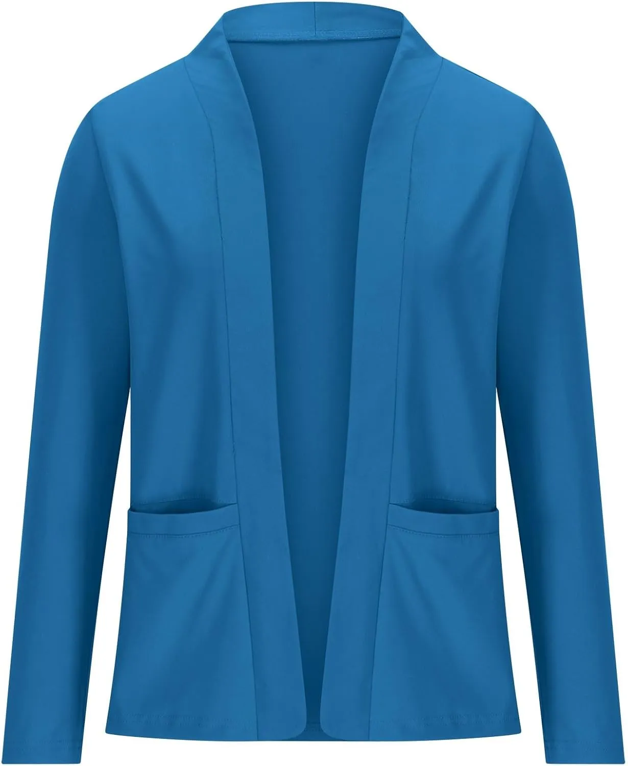 Blazers for Women Open Front Long Sleeve Slim Fit Short Blazer Work Office Suit Jackets Business Casual Outfits