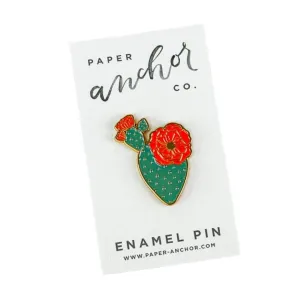 Blooming Cactus Lapel Pin