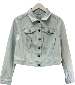 bravissimo Blue Cropped Denim Jacket UK 14