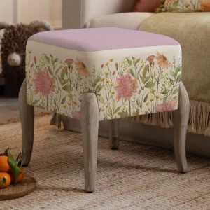 Delamere Printed Ralf Footstool Blossom