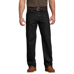 Dickies Men's Relaxed Fit Carpenter Denim Jean_Stonewashed Broken Tint Brown