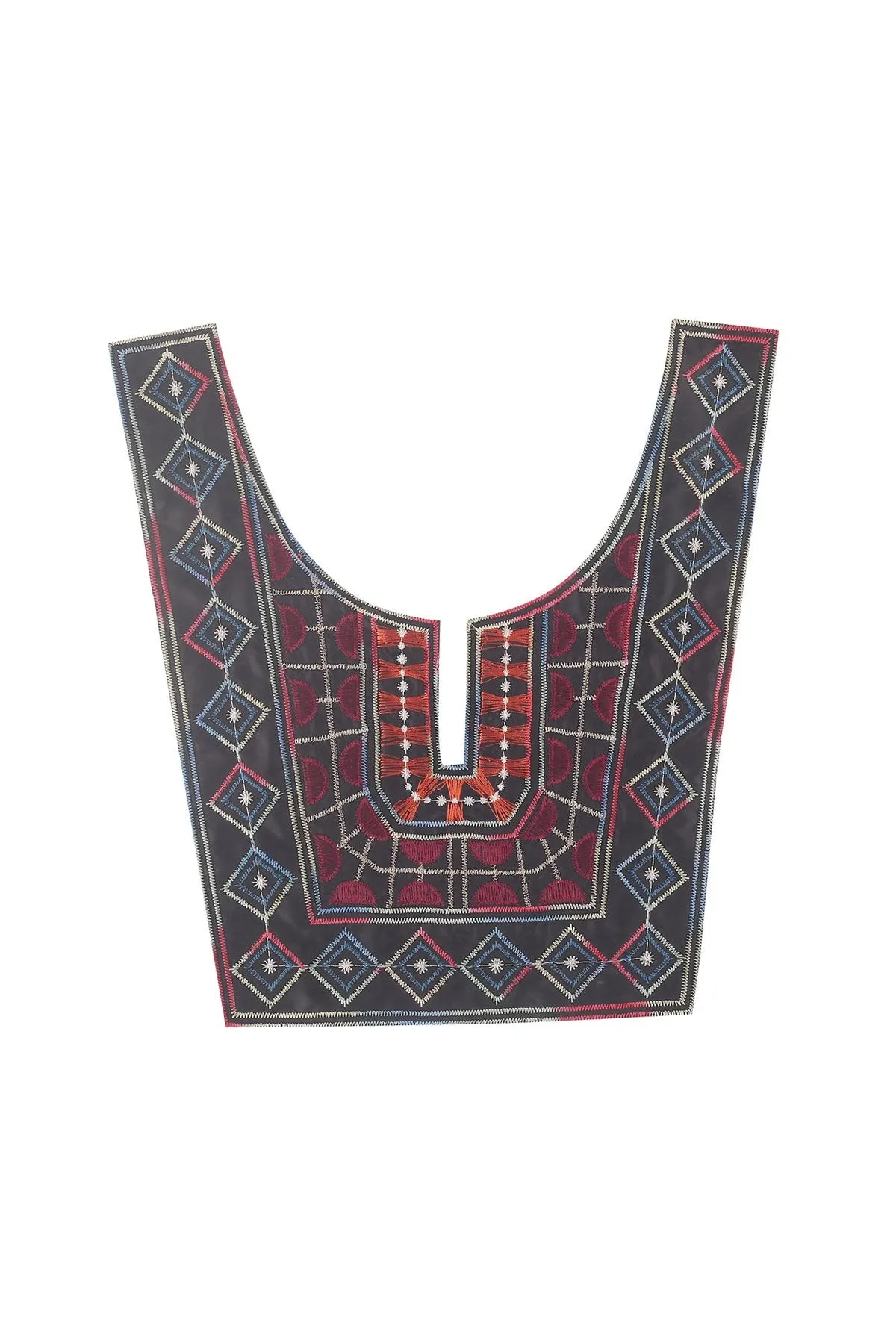 Dress Yoke Design Trimming Machine Embroidery Neck