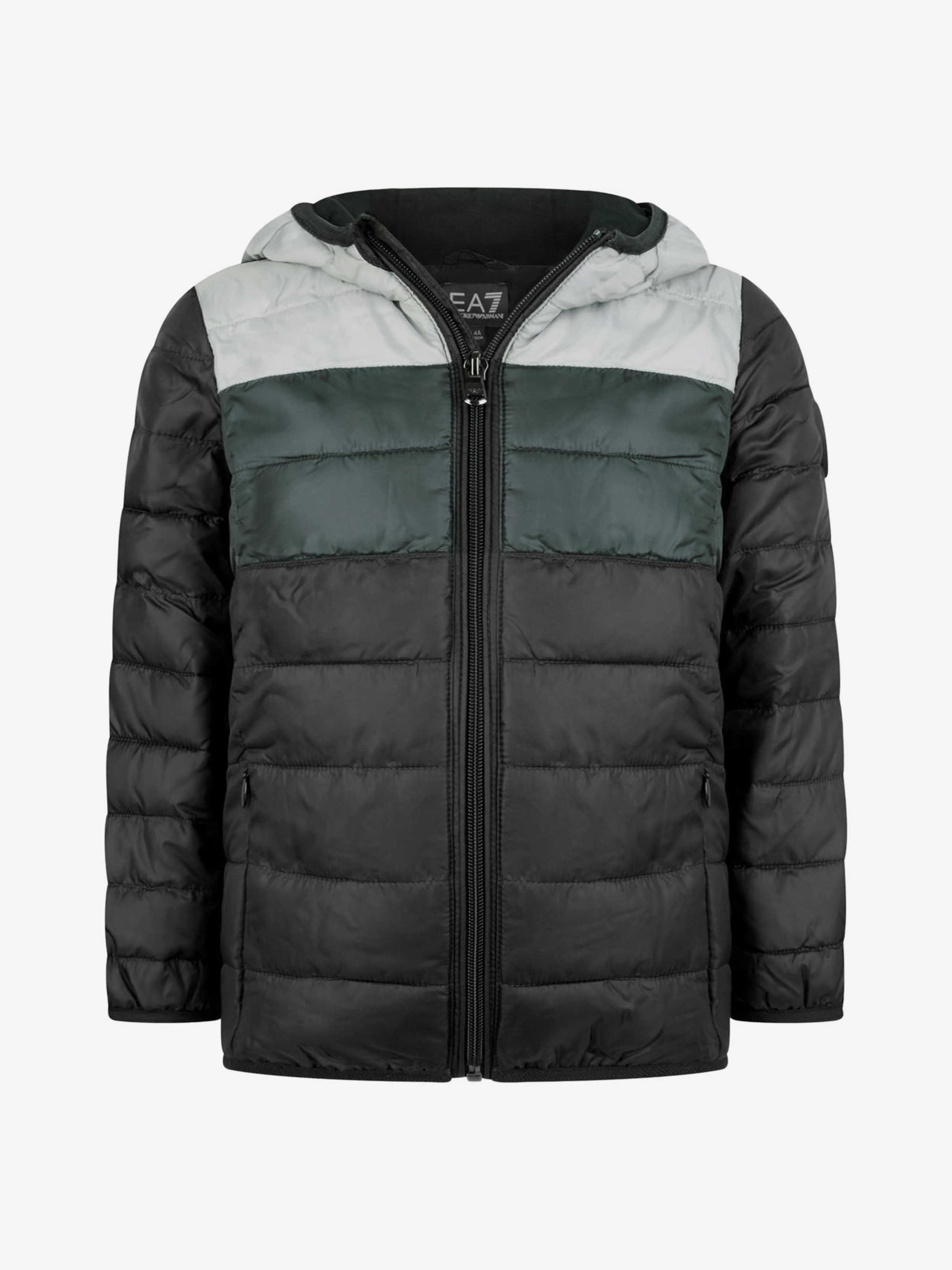 EA7 Emporio Armani Boys & Grey Padded Jacket