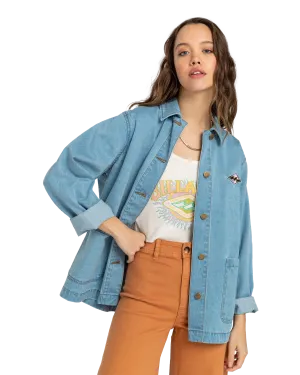 Endless Night Denim Jacket in Soft Indigo