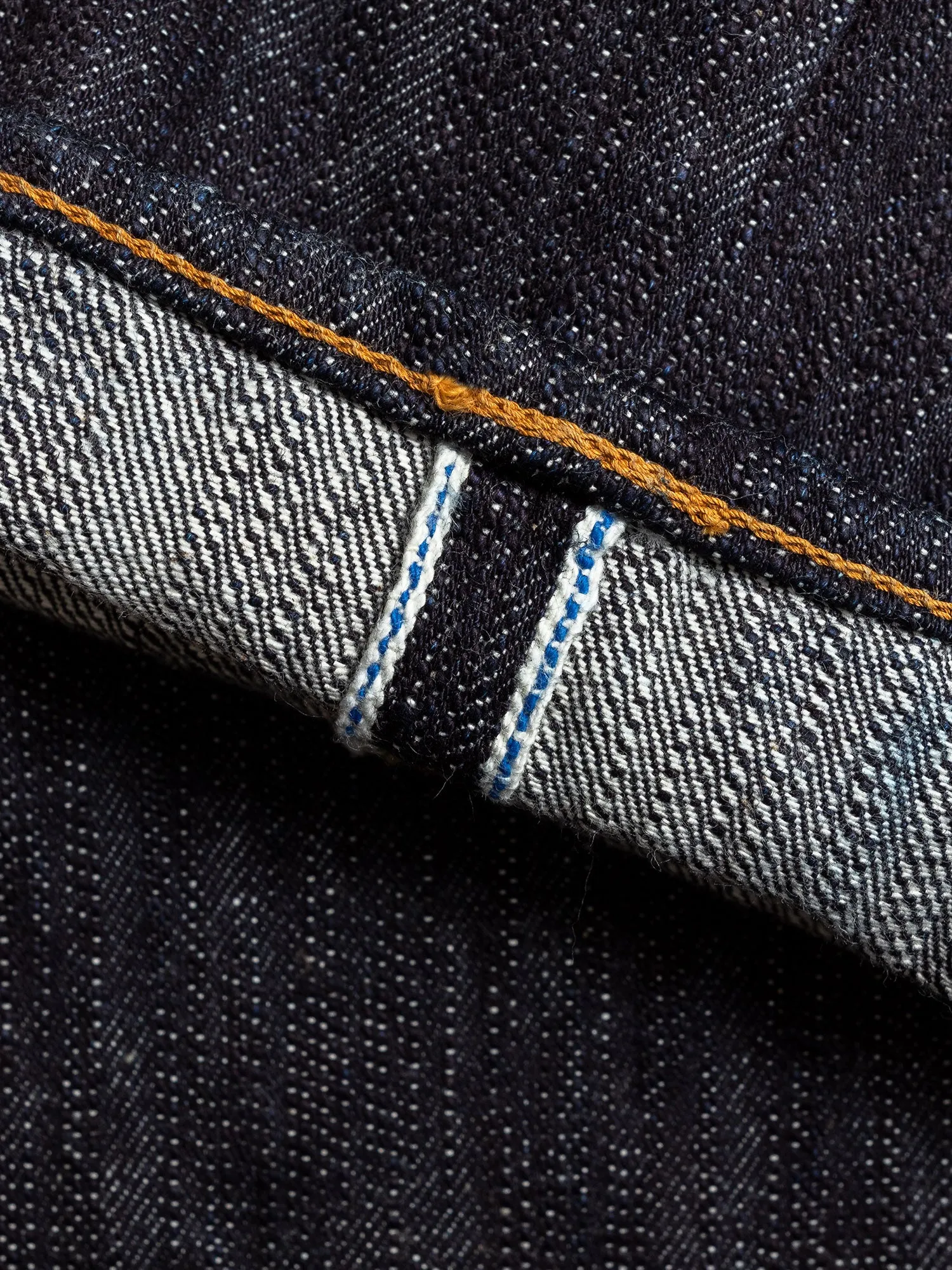 EX-019 "Extra Slub" 17.5oz Rinsed Selvedge Denim - Relaxed Tapered Fit