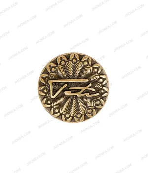 Indo-Western Style Antique Gold Metal Buttons for Jackets
