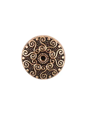 Intricate Design Antique Gold Ethnic Button