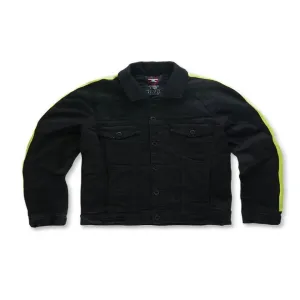 Jordan Craig LEGACY EDITION GRAND PRIX STRIPED DENIM JACKET Men’s - BLACK VOLT