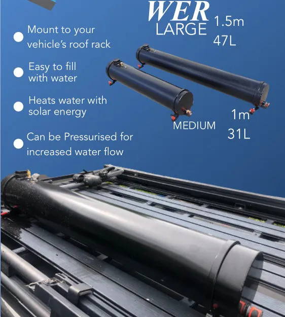 Large Rooftop Solar Water Heater 1.5m 47L