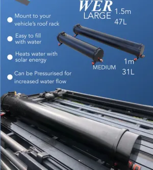 Large Rooftop Solar Water Heater 1.5m 47L