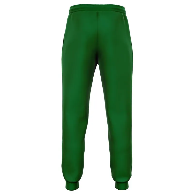 Medium Dark Green Joggers | Unisex | with PLUS sizes | Medium Dark Pure Green | C75M0Y100K60