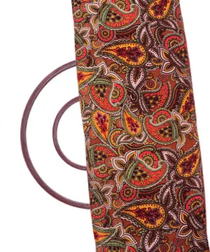 Multi Colour Paisley Print Digital Velvet Fabric