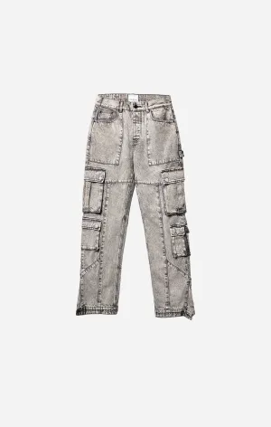 ONLY THE BLIND - Silver Rock Denim Cargo Jeans