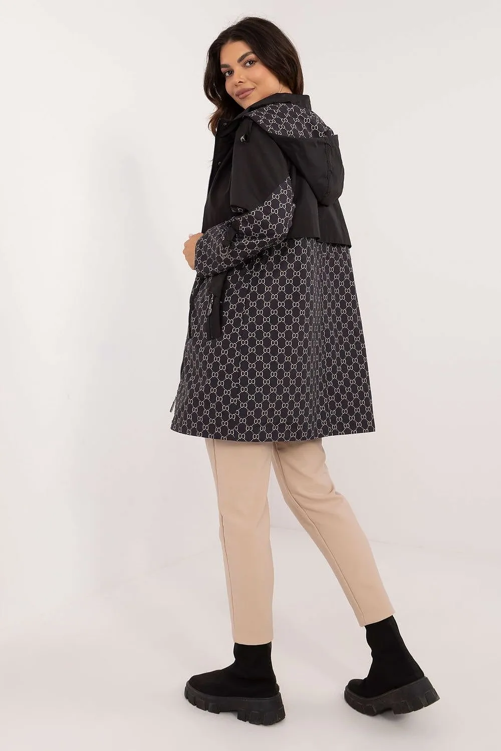 Original MBM Print Hooded Jacket Black