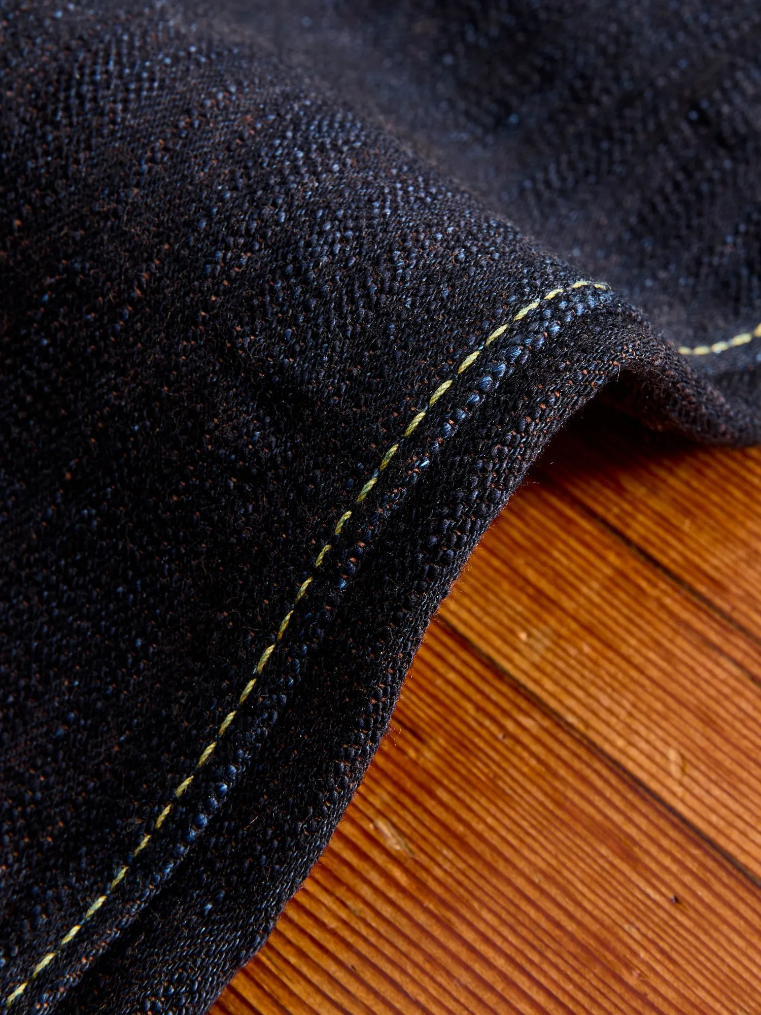 PER-EX-019-ID "Persimmon Extra Slub" 15oz Rinsed Selvedge Denim - Relaxed Tapered Fit