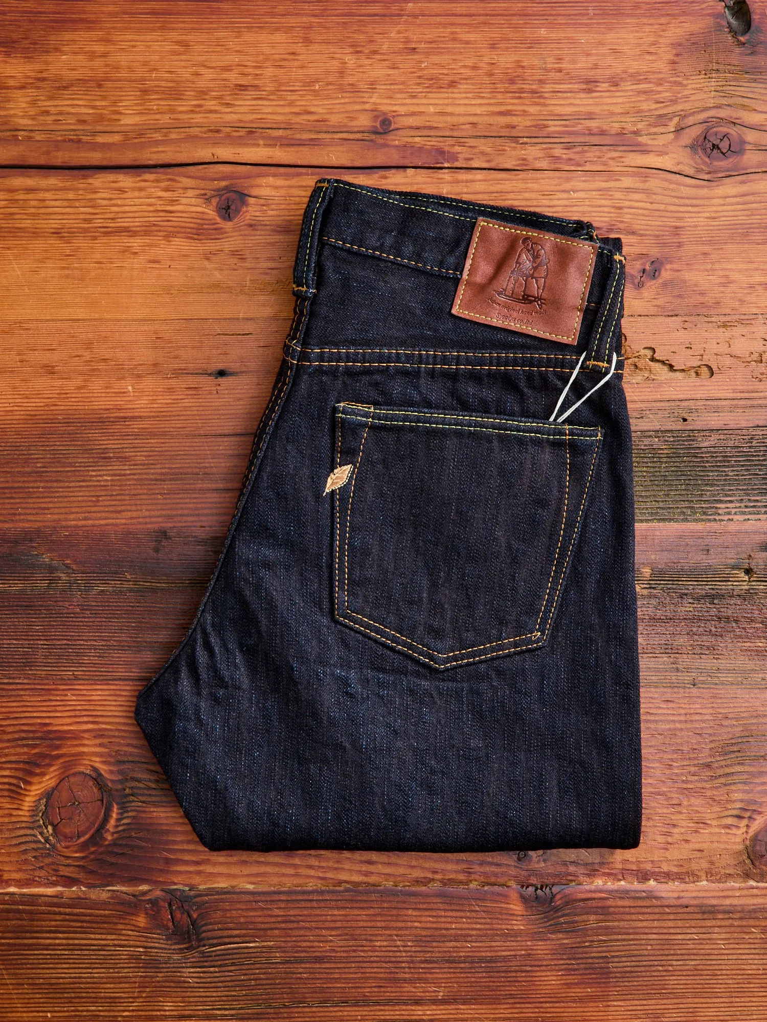 PER-EX-019-ID "Persimmon Extra Slub" 15oz Rinsed Selvedge Denim - Relaxed Tapered Fit