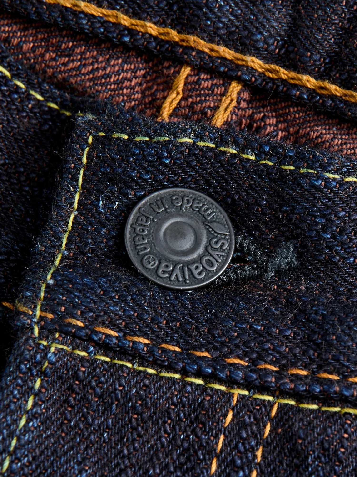 PER-EX-019-ID "Persimmon Extra Slub" 15oz Rinsed Selvedge Denim - Relaxed Tapered Fit
