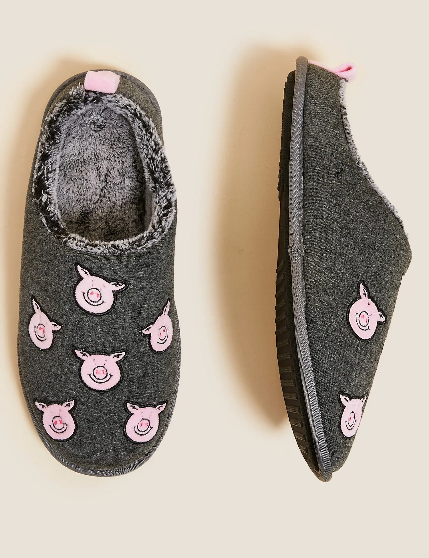 Percy Pig™ Mule Slippers with Freshfeet™