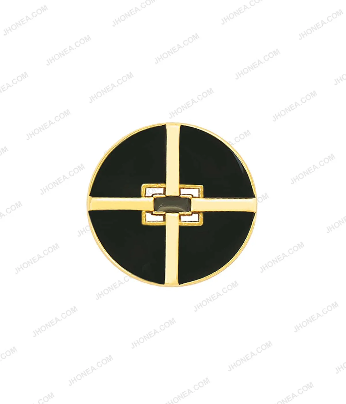 Premium Black & White Western Style Metal Buttons for Women