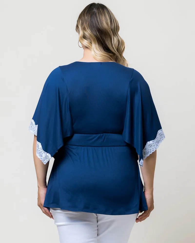 Sarah Lace Trim V-Neck Top - Sale!