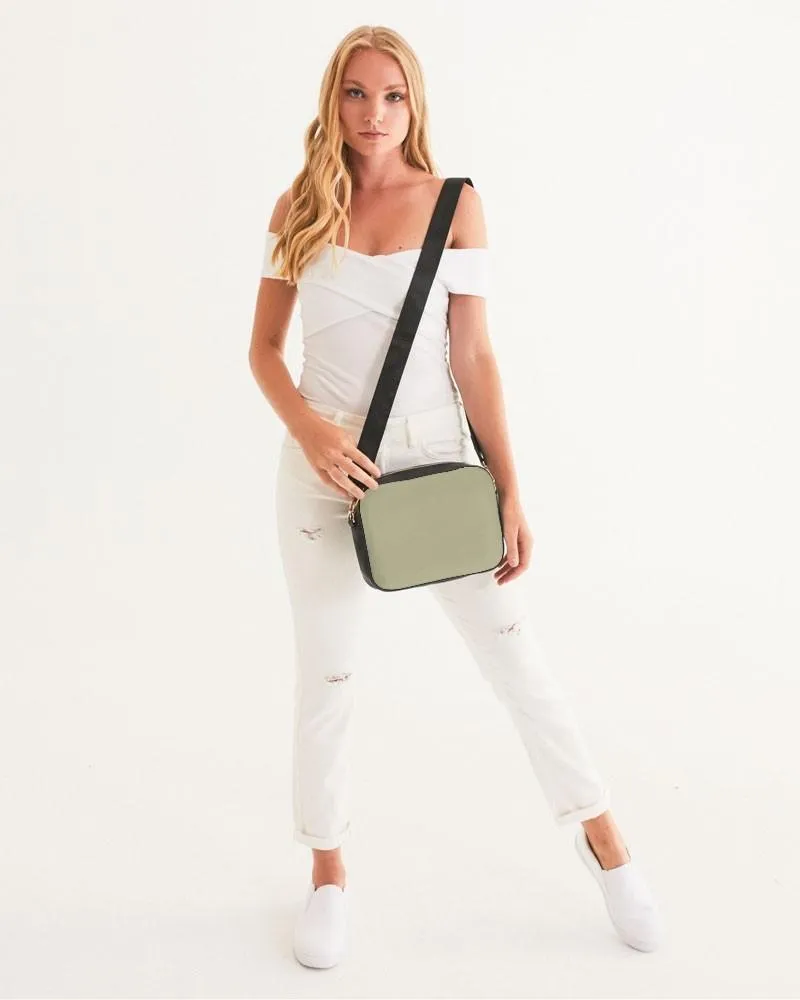 Shaded Pale Pastel Yellow Gray Crossbody Bag | C0M0Y30K30
