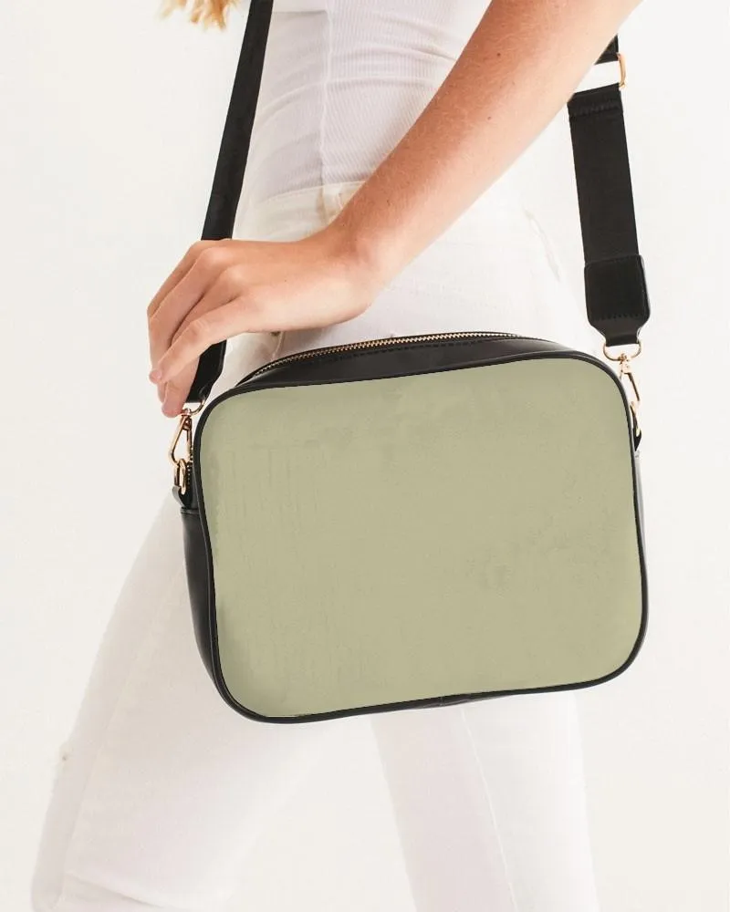 Shaded Pale Pastel Yellow Gray Crossbody Bag | C0M0Y30K30