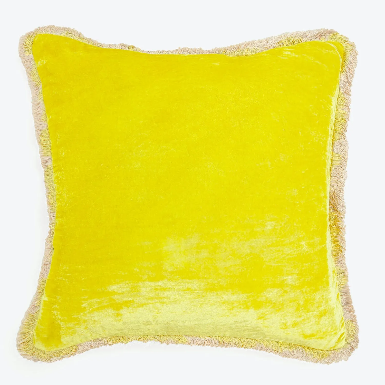 Silk Velvet Fringe Pillow