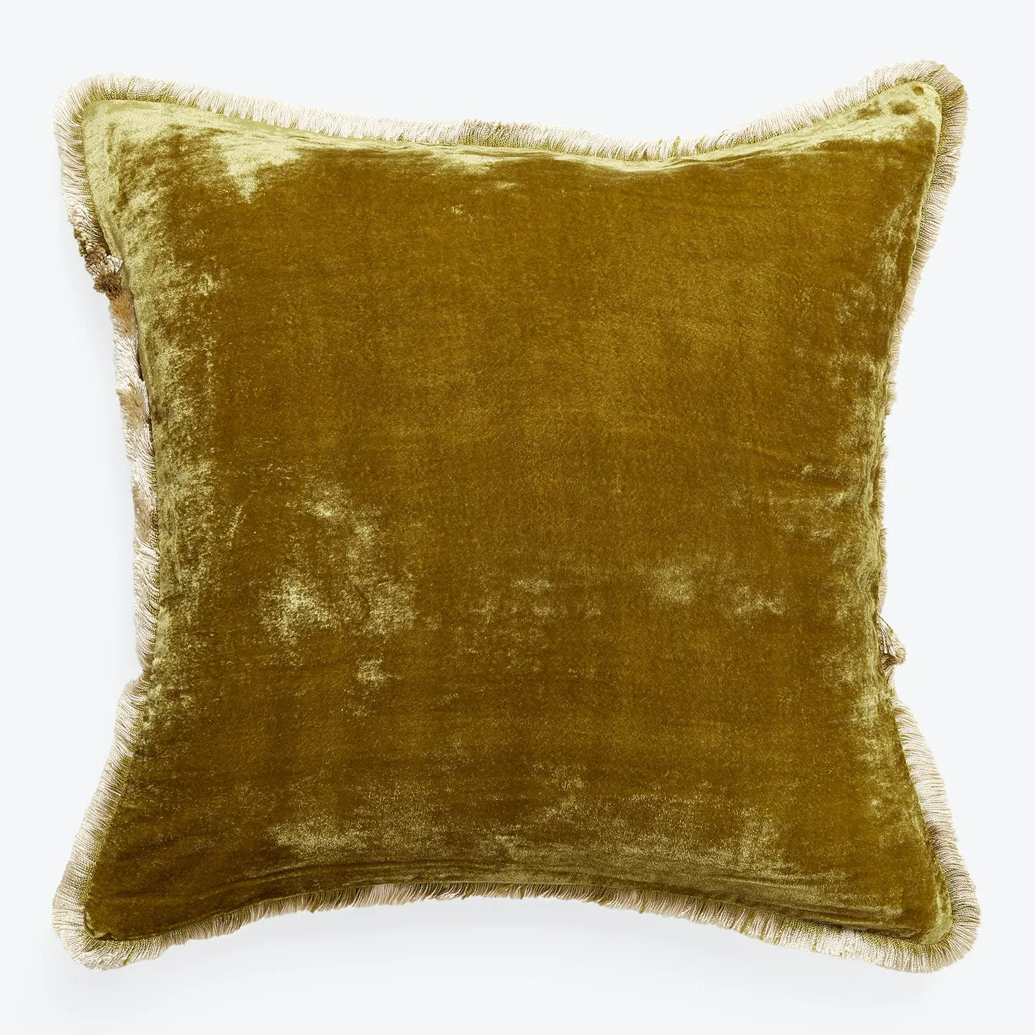 Silk Velvet Fringe Pillow