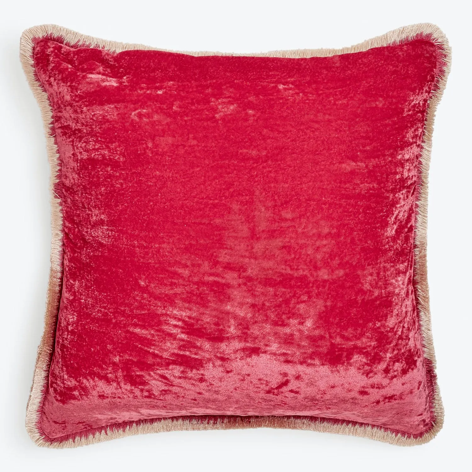Silk Velvet Fringe Pillow