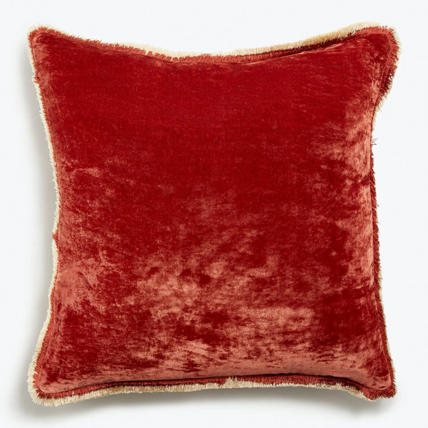 Silk Velvet Fringe Pillow