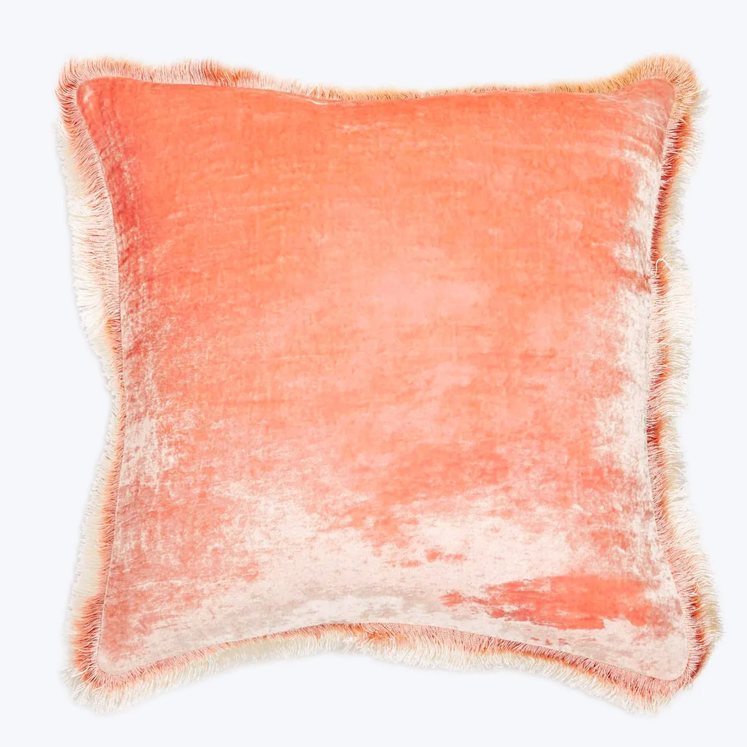Silk Velvet Fringe Pillow