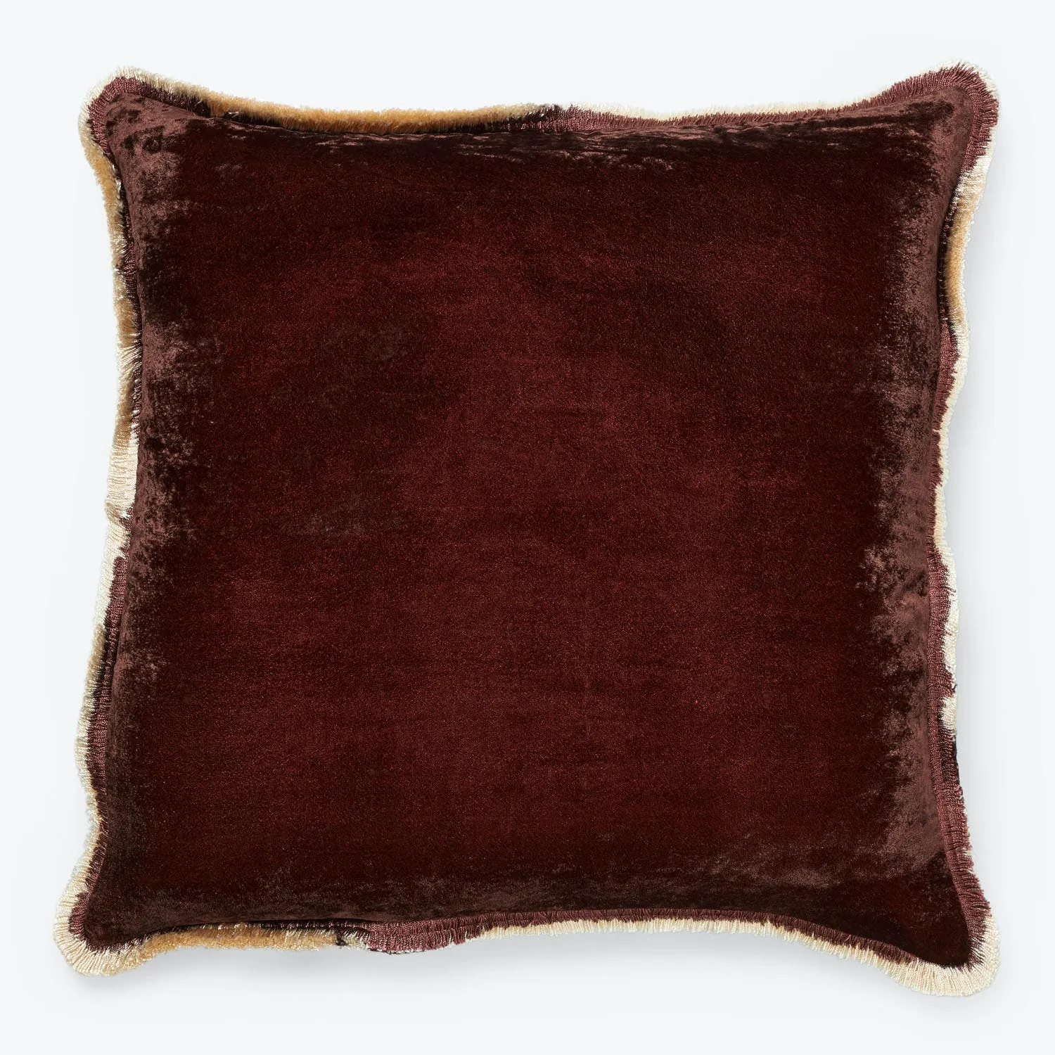 Silk Velvet Fringe Pillow