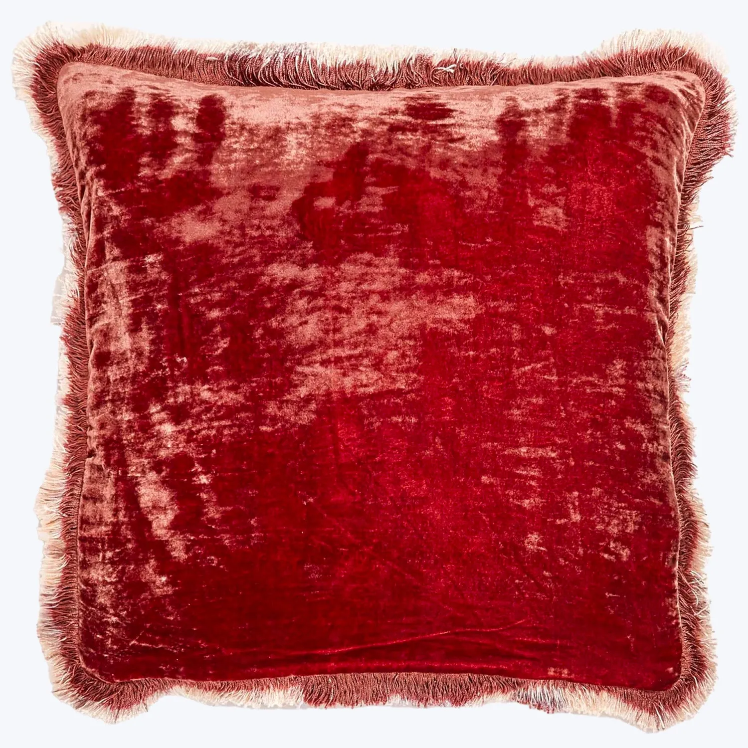 Silk Velvet Fringe Pillow
