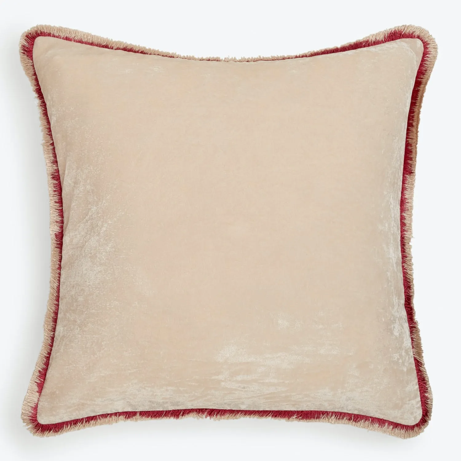 Silk Velvet Fringe Pillow