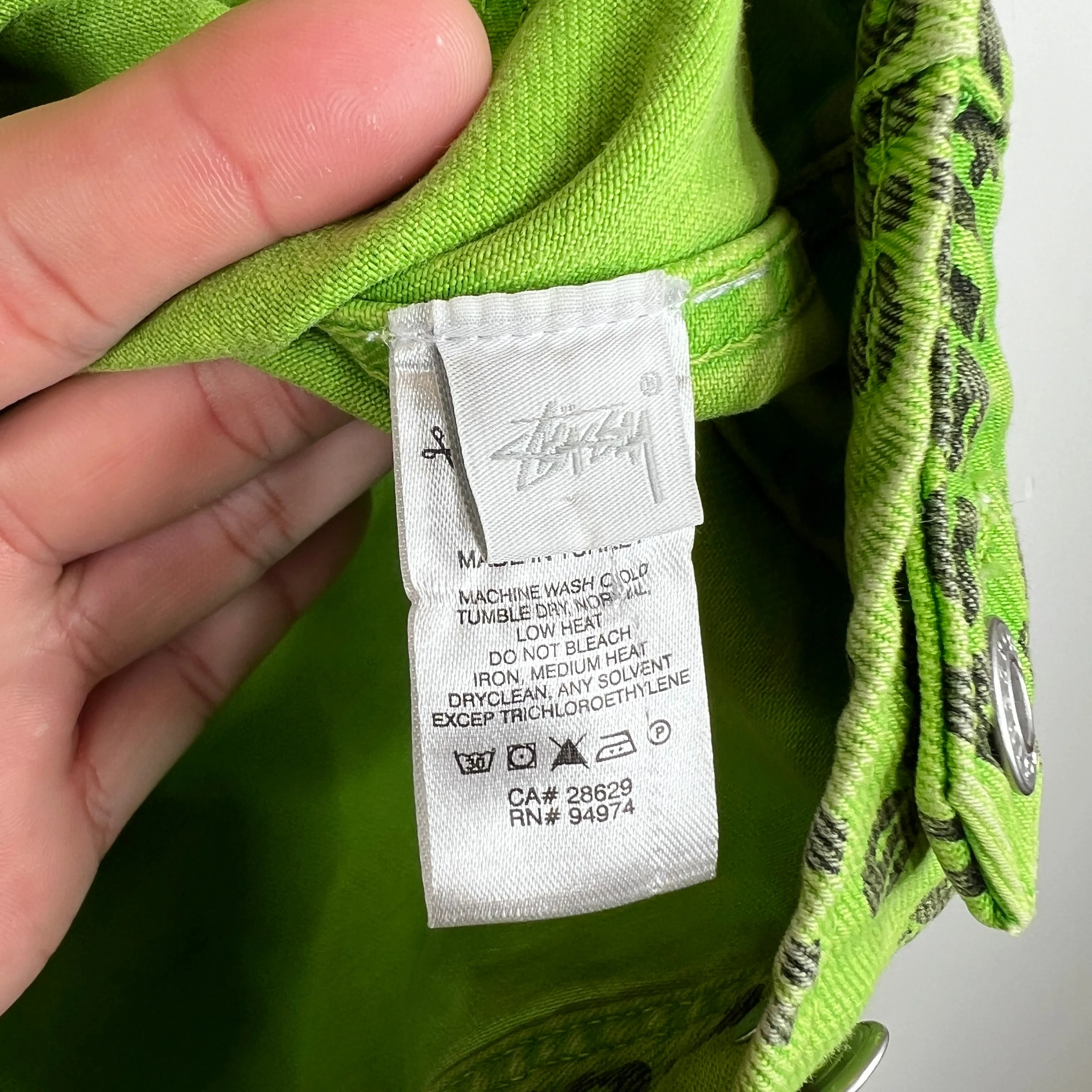 Stussy x CPFM Green Denim Jacket