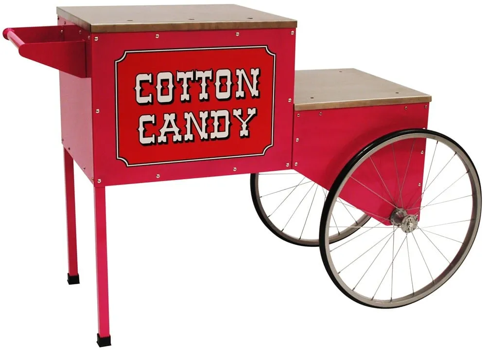 Winco Benchmark 30090 Cotton Candy Machine Cart Trolley Red | Denson CFE