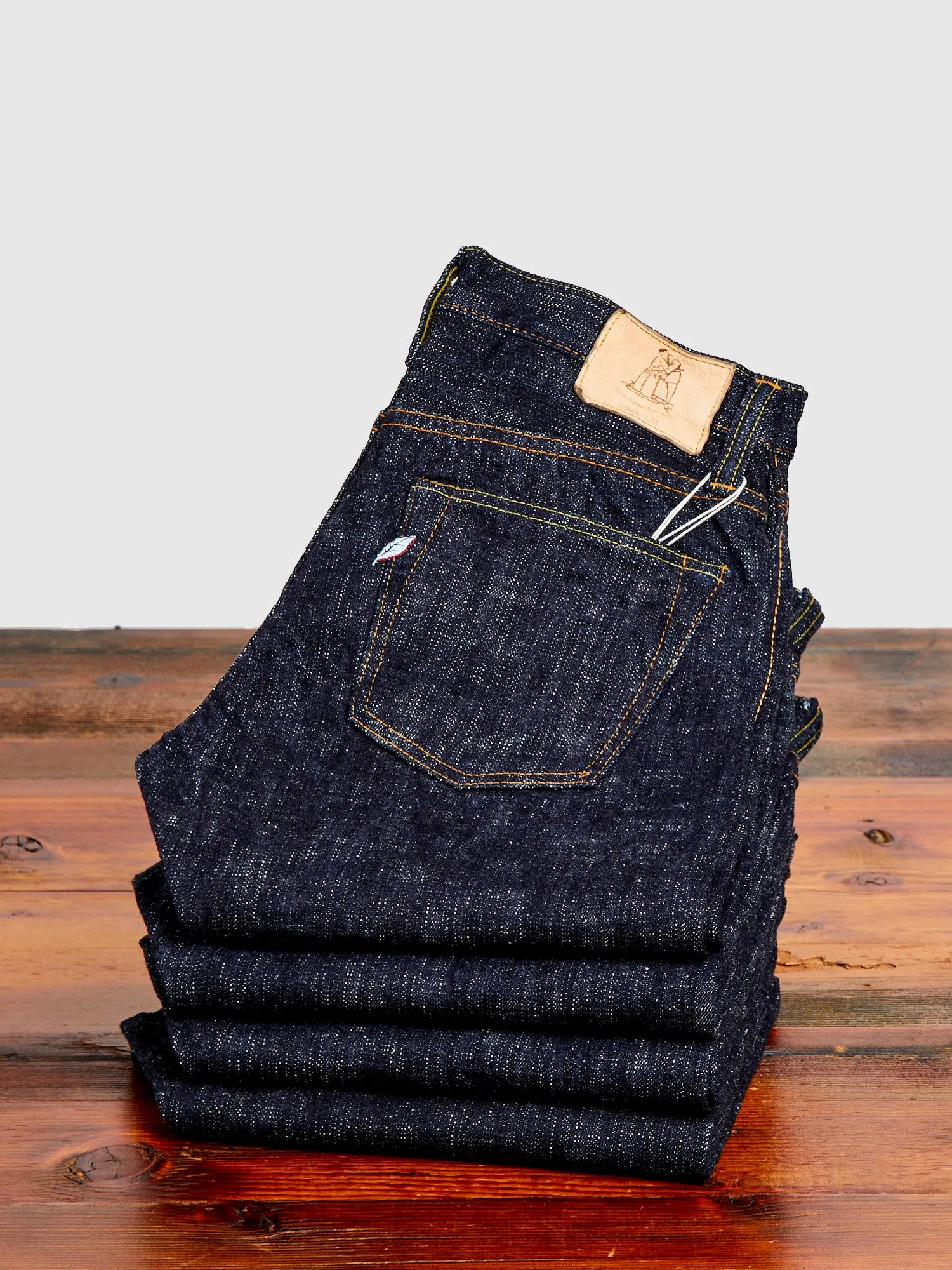 WSB-013 "Double Slub" 16oz Rinsed Selvedge Denim - Slim Tapered Fit