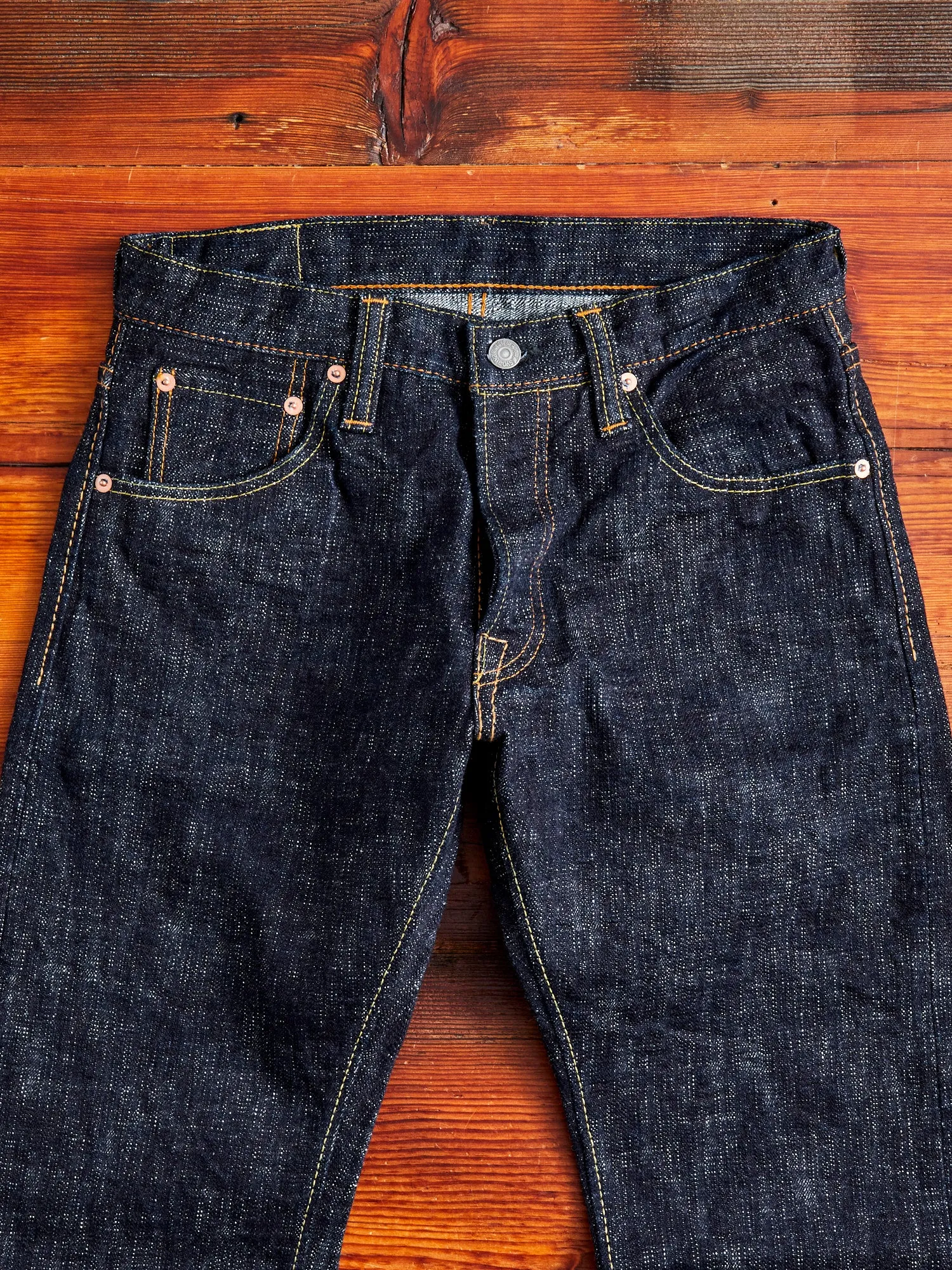 WSB-013 "Double Slub" 16oz Rinsed Selvedge Denim - Slim Tapered Fit
