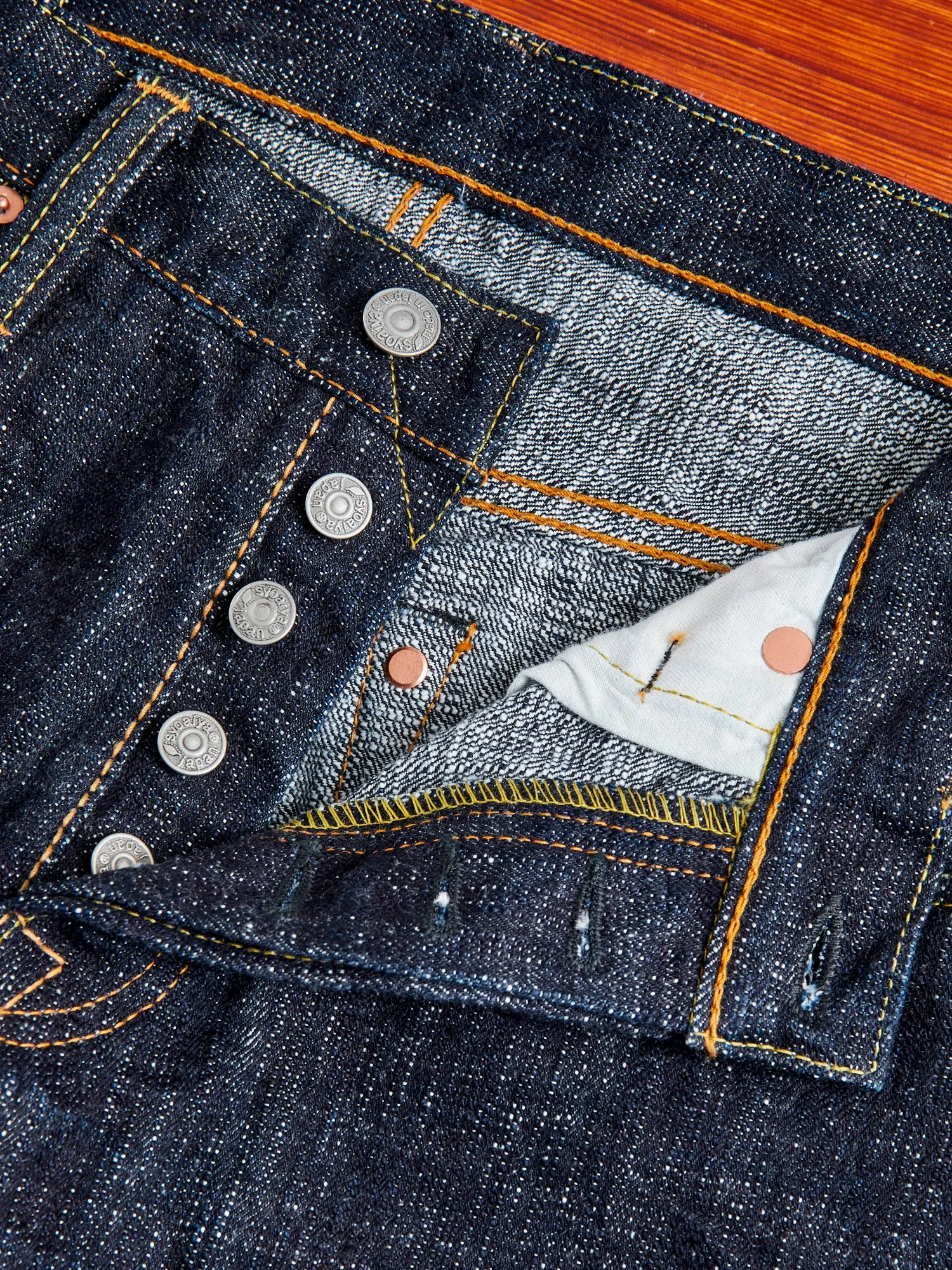 WSB-013 "Double Slub" 16oz Rinsed Selvedge Denim - Slim Tapered Fit
