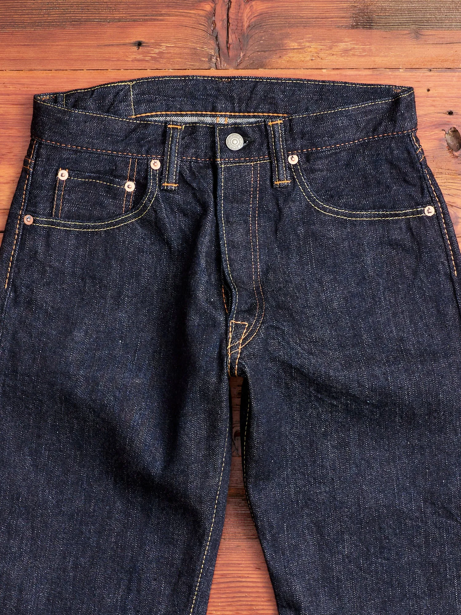 XX-003 14oz Rinsed Selvedge Denim - Regular Straight Fit